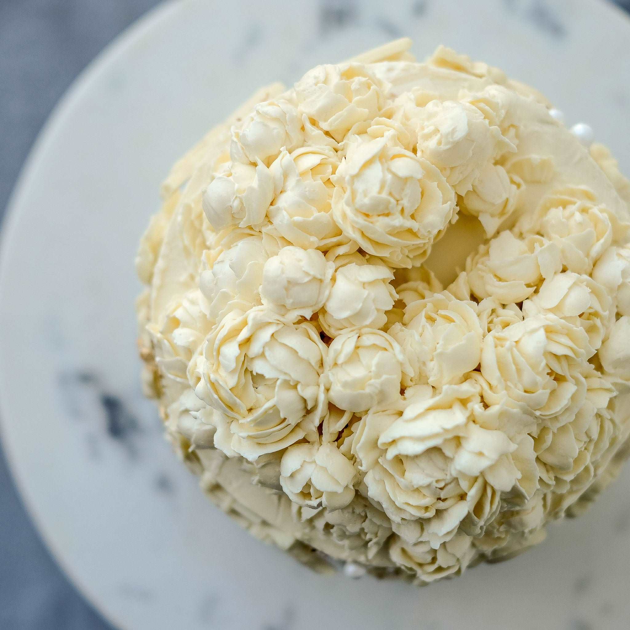 buttercream flowers cake