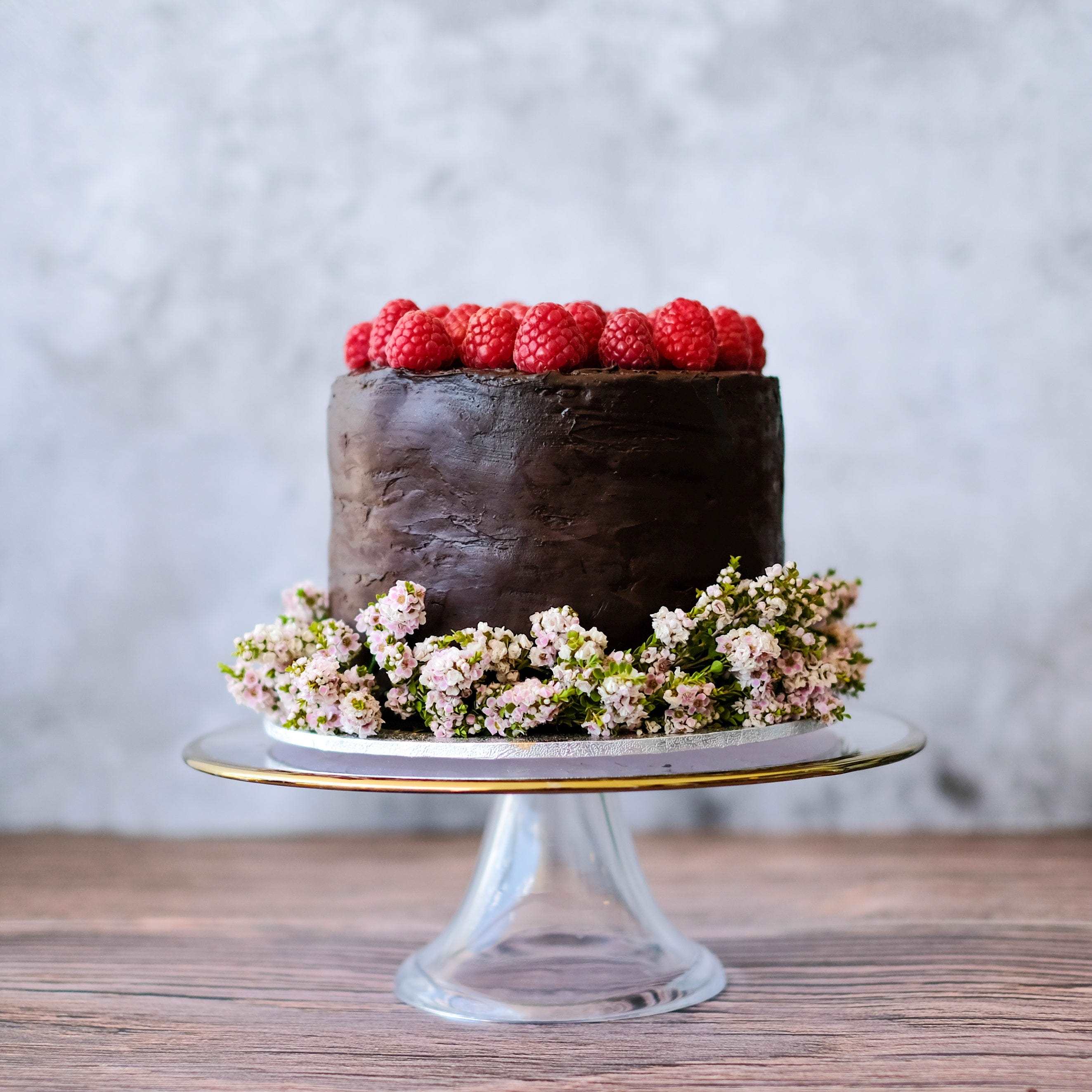 Raspberry & Chocolate Cake (Gluten Free & Dairy Free) - Cakey Cakes