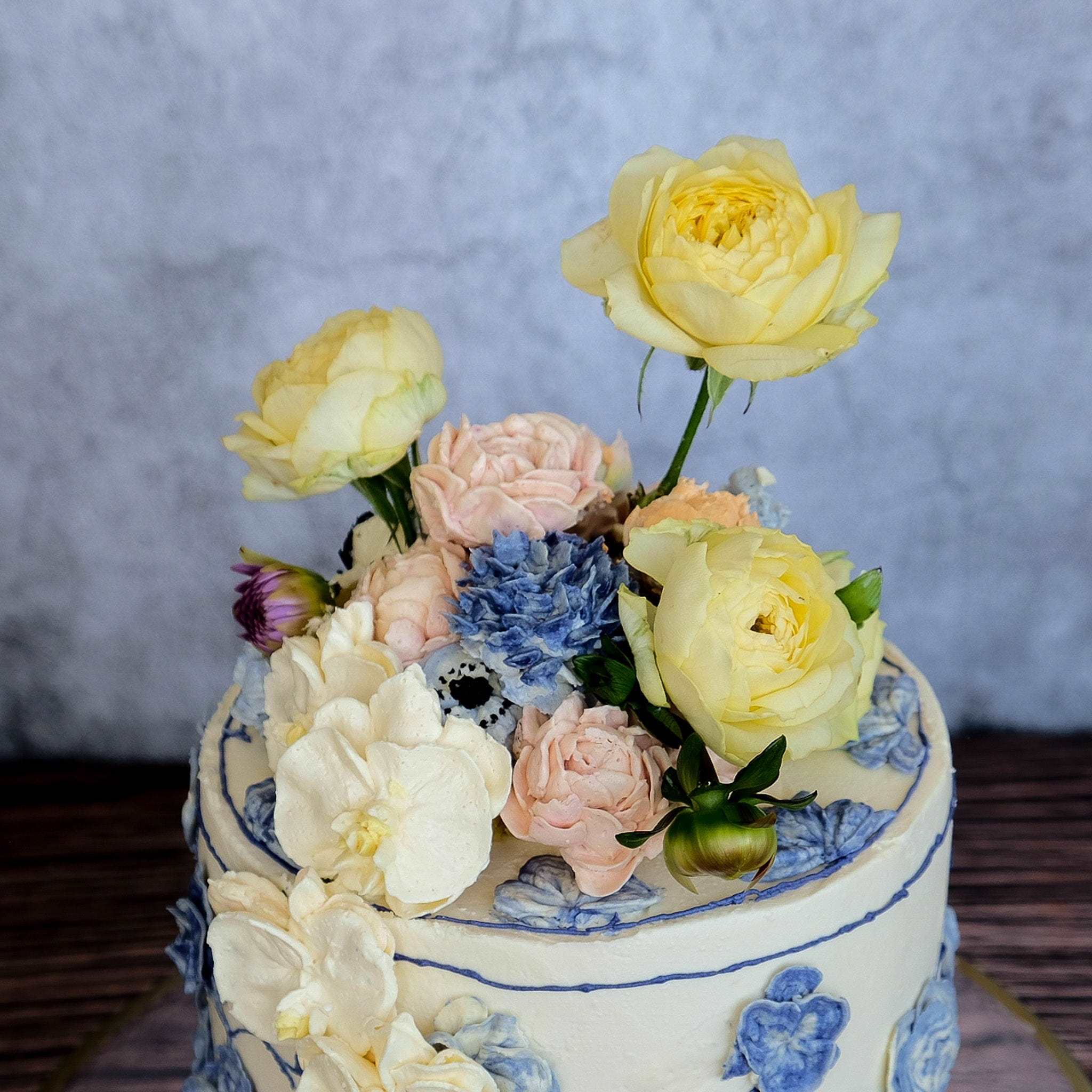 Buttercream Flowers Cake