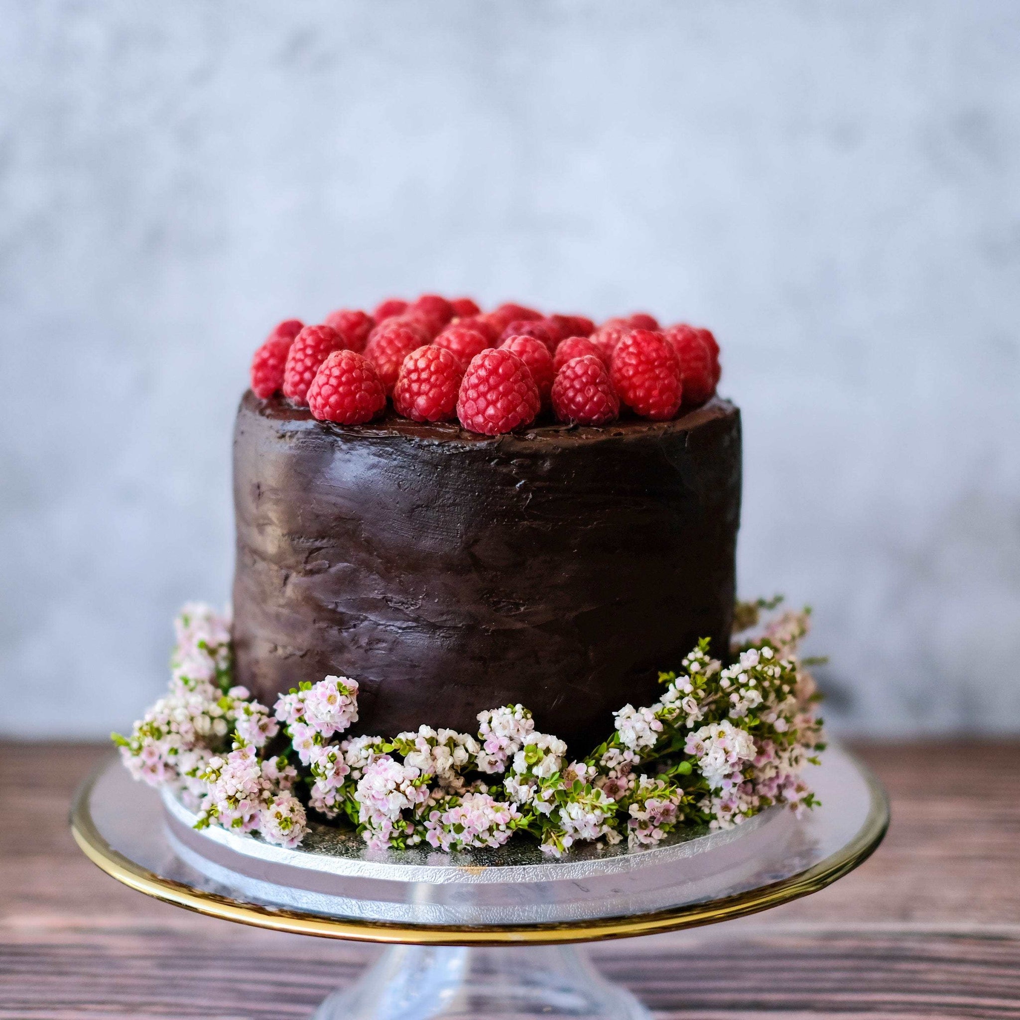 Raspberry & Chocolate Cake (Gluten Free & Dairy Free) - Cakey Cakes
