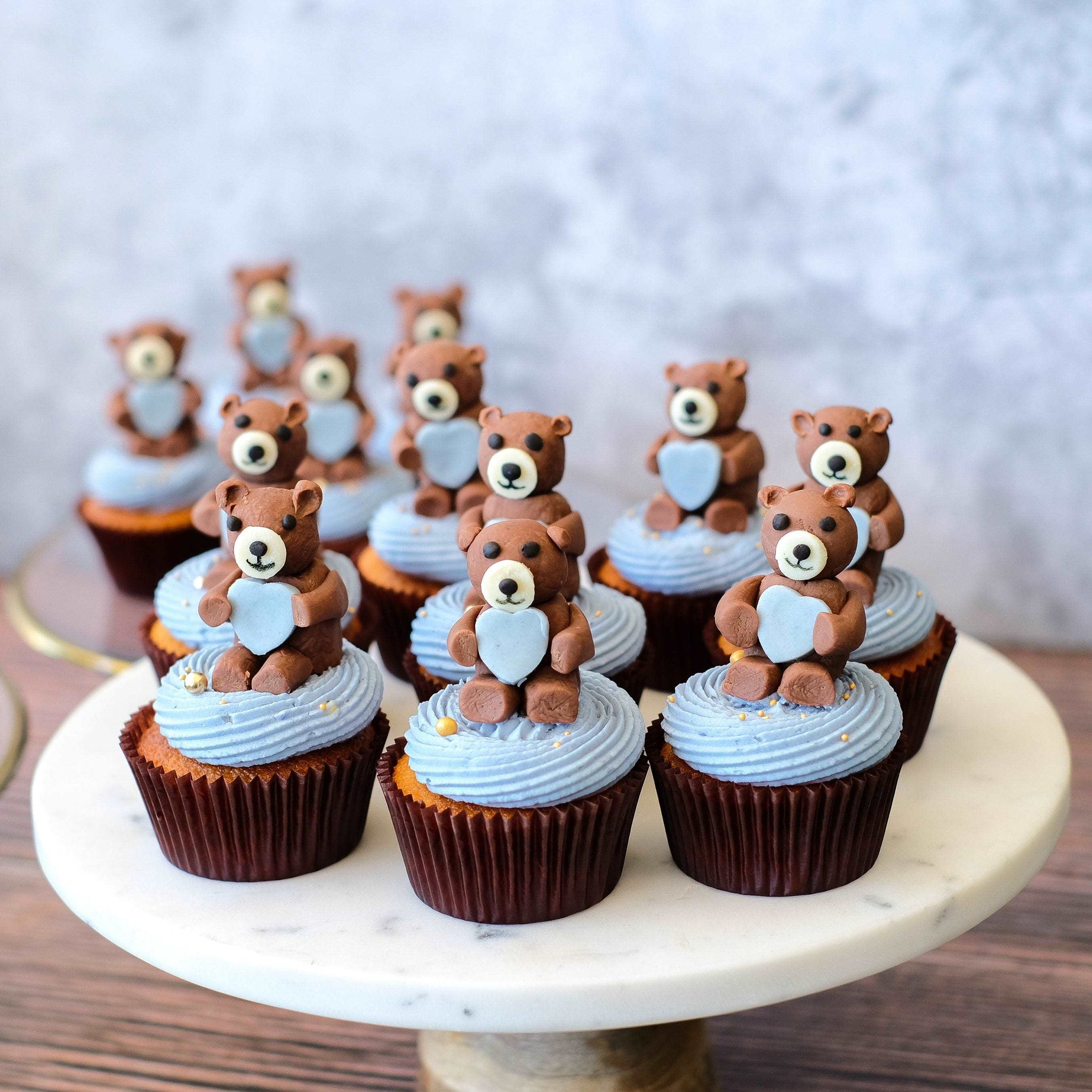 Teddy Bear Cupcakes - Cakey Cakes